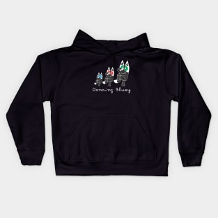 DANCING BLUEY Kids Hoodie